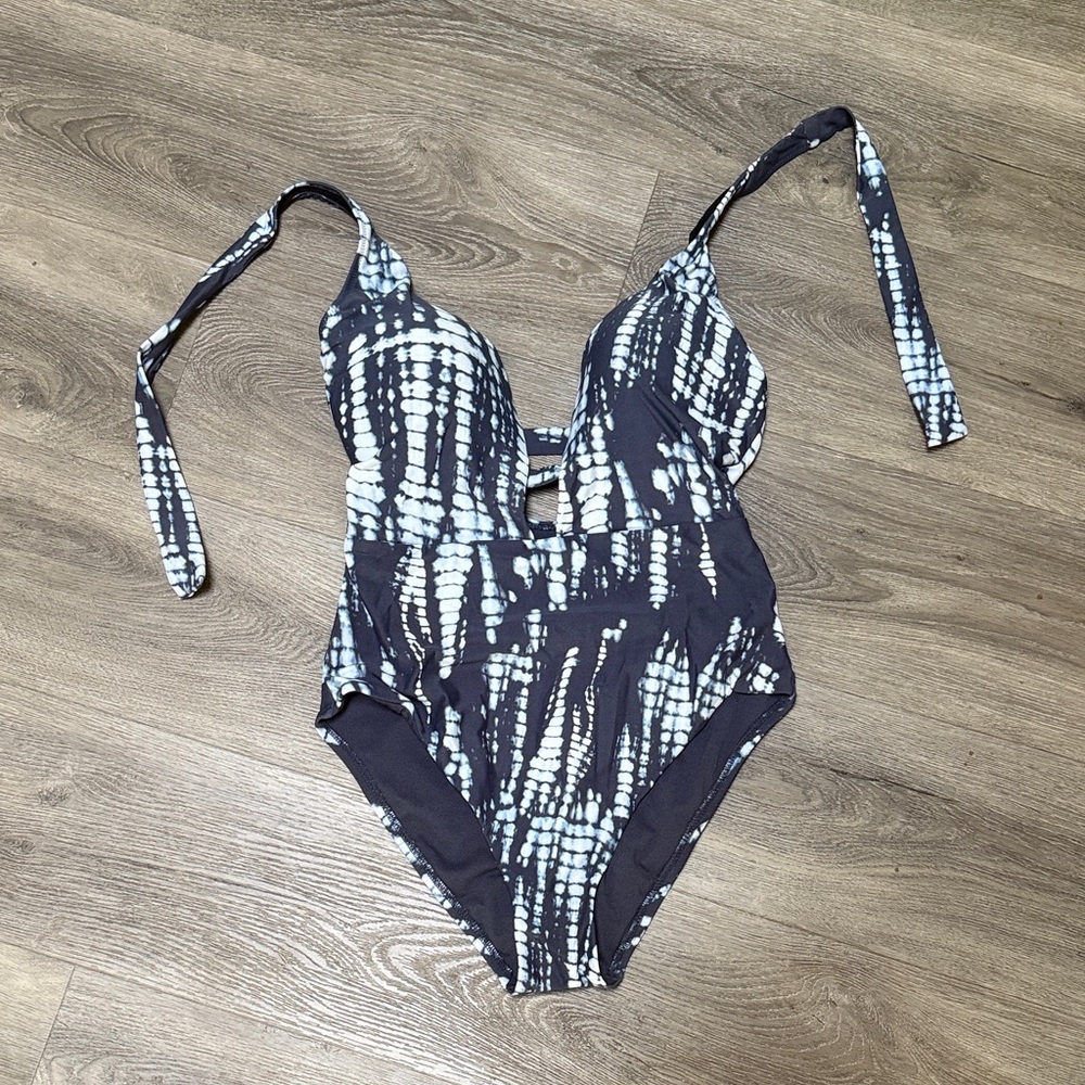 Bar III One Piece - Black and White Tie-Dye